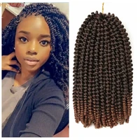 ombre spring twist hair synthetic crochet braids passion twist 8 12inch synthetic extensions braids free tress curl for women