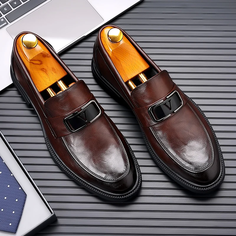 

Высококачественные мужские деловые туфли, кожаные роскошные классические свадебные мужские туфли, коричневые оксфорды, деловые мужские туфли lefse