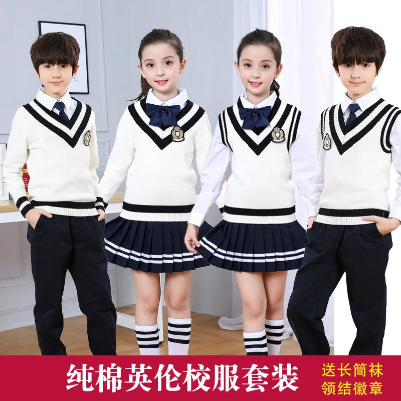 

Kindergarten children's college English style class uniforms, cosplay navy skirt for school sailor dress girl uniforms,