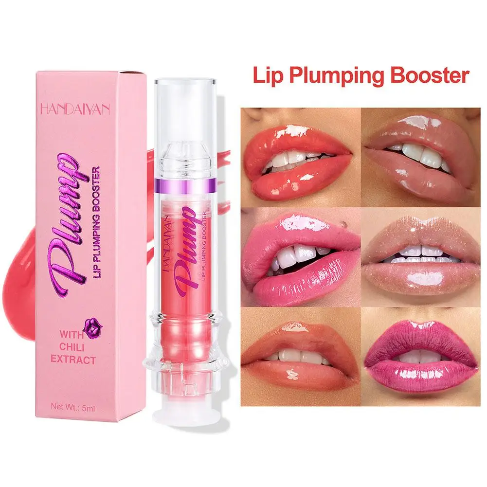 

Needle Tube Lip Gloss Mirror Lip Plumper Clear Lip Cosmetics Moisturizing Makeup Lipstick Oil Gloss Long Lasting Lip Lip Gl V8E6