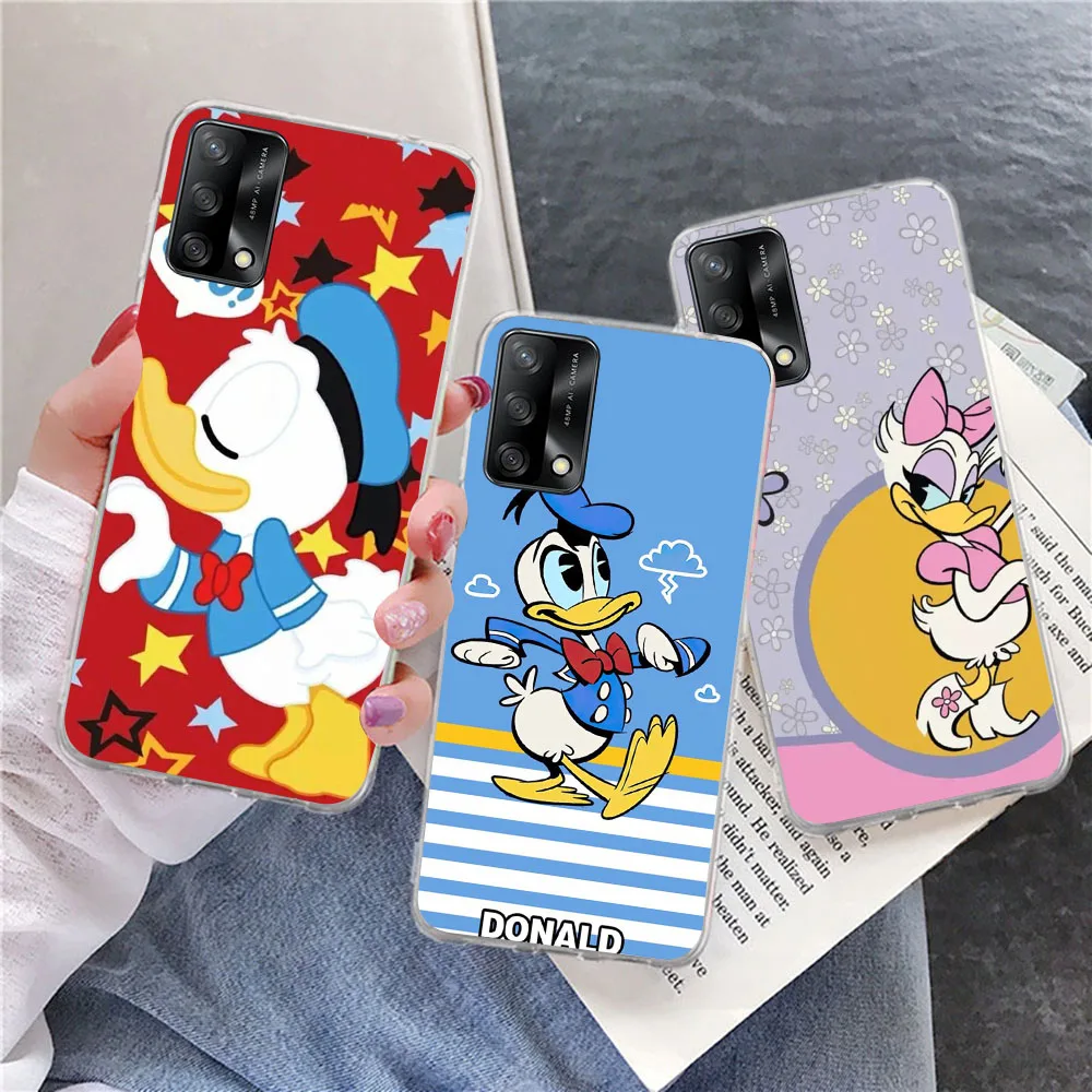 Фонарь Дональд Дак мягкий фонарь для OPPO A11K A12 A12S A53 A32 A33 A31 A9 A5 F9 Reno 2Z 2F 3 5Z A55 A54 Pro