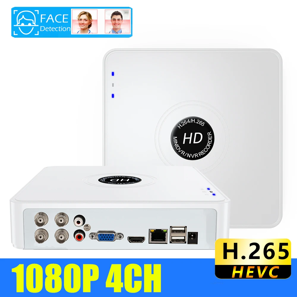 Видеорегистратор Xmeye Pro CCTV Гибридный 4CH 1080N 5 в 1 AHD CVI TVI CVBS 1080P, видеорегистратор NVR для AHD-камеры, IP-камеры, аналоговая камера