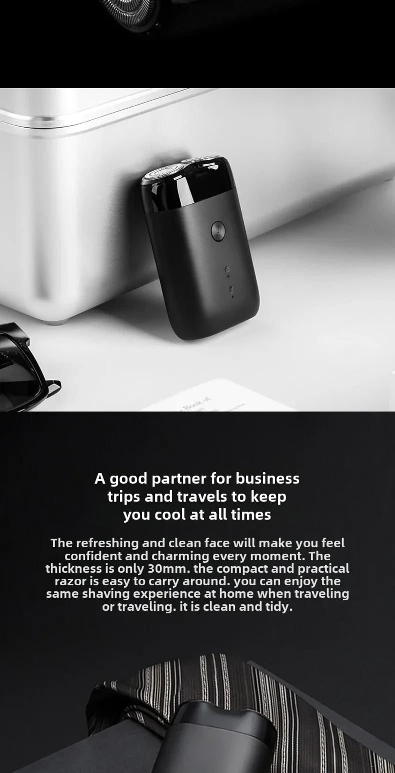 Xiaomi MIJIA S100 электрическая бритва ножницы триммер с двойным лезвием мужская для