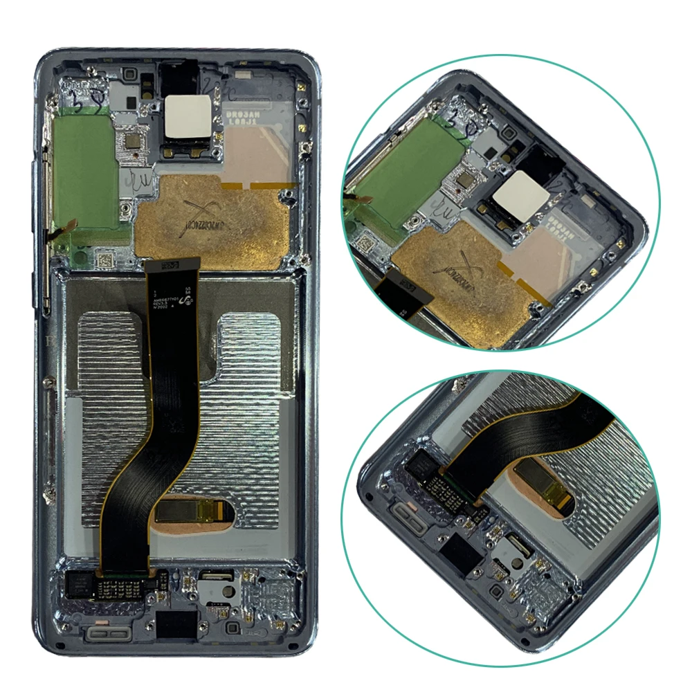 ЖК-дисплей AMOLED для Samsung Galaxy S20 Plus цифровой преобразователь сенсорного ЖК-экрана в