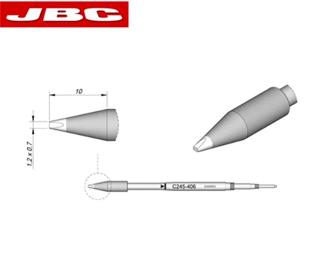 

Original JBC C245-126 C245-406 C245-765 Soldering Iron Tip Fit JBC CD-2BQE Electronic Welding Rework Station