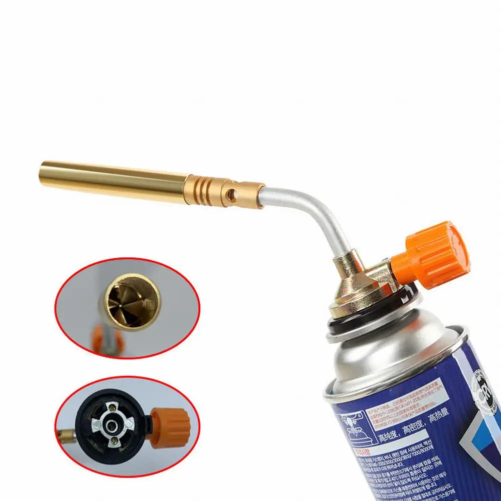 

Durable Butane Gas Blow Torch Blow Torch Stainless Steel BBQ Baking Blow Lighter Burner Torch