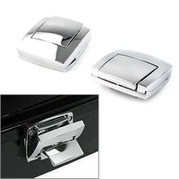 2x chrome motorcycle pack trunk lock latches for harley davidson touring road king electra street glide flhx fltr flht 1980 2013