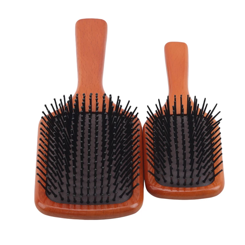 

1PC Wood Comb Professional Healthy Paddle Cushion Hair Loss Massage Brush Hairbrush Comb Scalp Hair Care Healthy