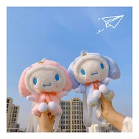 kawaii sanrio plush melody cinnamoroll cute cartoon anime stuffed backpack kids christmas gift coin purse cell phone bag toys