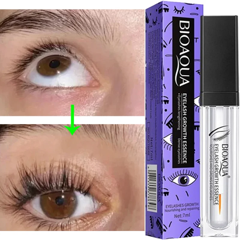 Сыворотка для быстрого роста ресниц 7 дней сильный макияж наращивания утолщение
