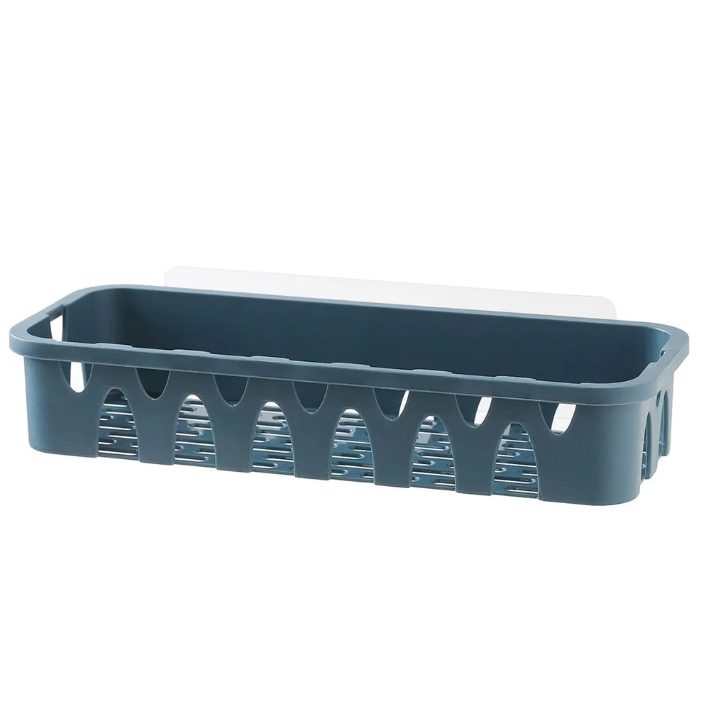

1pc Practical Bathroom Storage Rack Wall Hollow Shelf for Bathroom