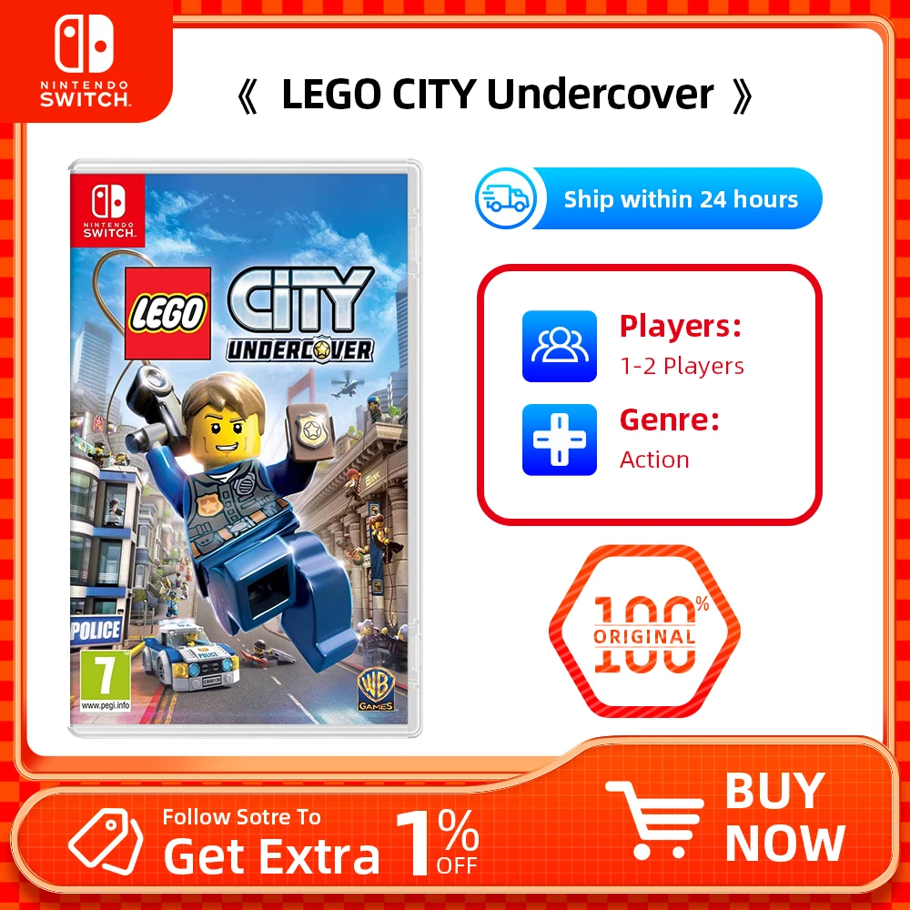 Игра Nintendo Switch - LEGO City Undercover игровой картридж OLED Lite