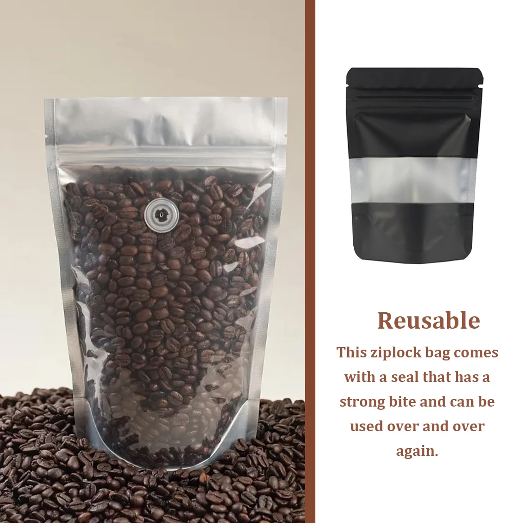 

100Pcs Zip Lock Bag Convenient Organizer Bags Stand Up Pouches Collecting