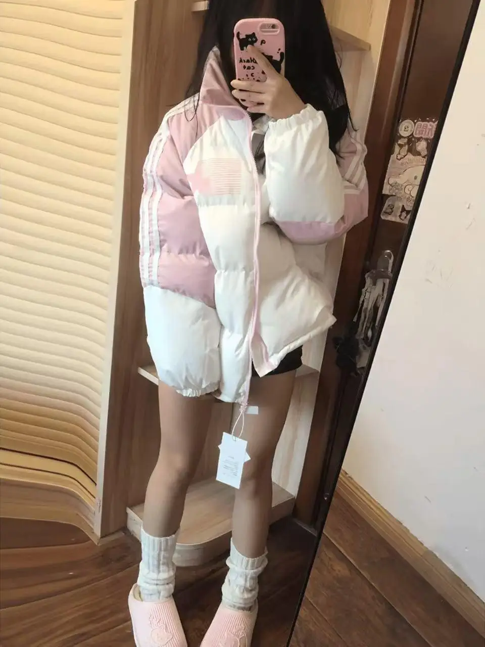 Американская винтажная куртка в полоску XINGX с хлопковой подкладкой верхняя