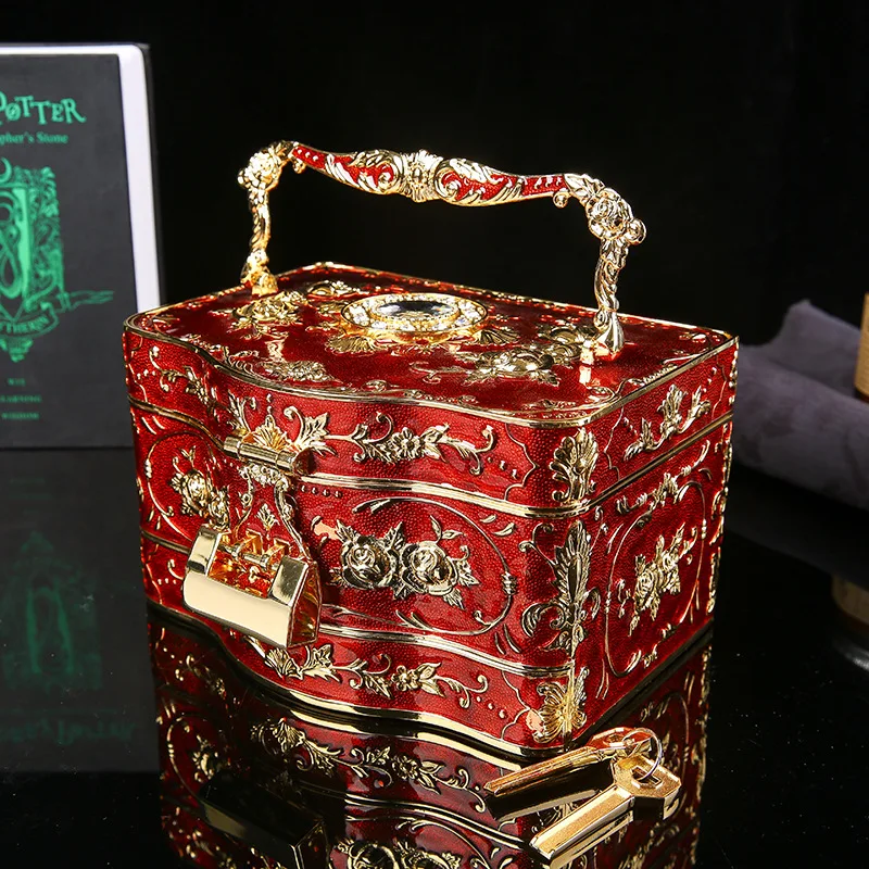 

Шкатулка для ювелирных изделий в стиле ретро, креативная высококлассная Подарочная коробка-органайзер для украшений в Европейском стиле, для хранения колец и цепочек