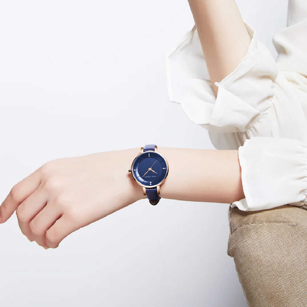 MINI FOCUS Women Casual Watches Luxury Leather Strap Quartz Watch Ladies Analog Creative Watch Top Brand Relogio Feminino Clock enlarge