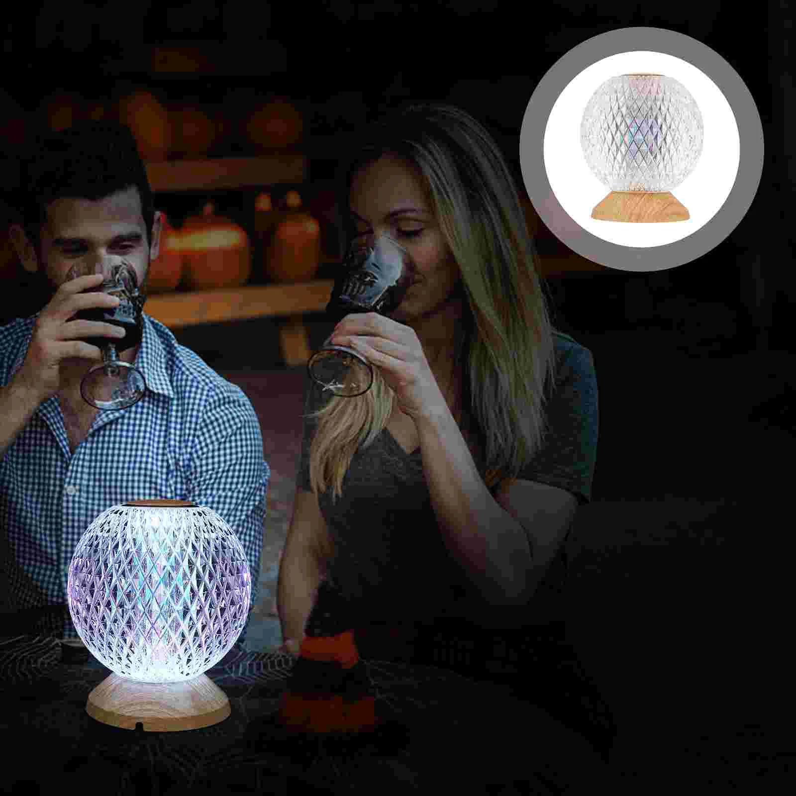

Table Desk Lamp 3d LED Nightlight Optical Illusion Crystal Lamps Touch Control Glass Desktop