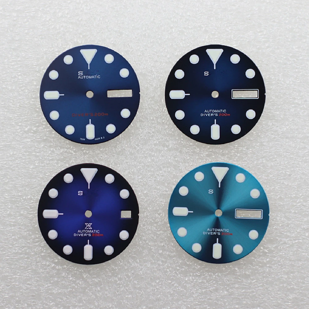 

Механические часы NH35, циферблат NH36, регулируемый циферблат для дайвинга, сильный зеленый светящийся циферблат, 3 часа/3,8 часа, циферблат Nh35 S, логотип Nh 35