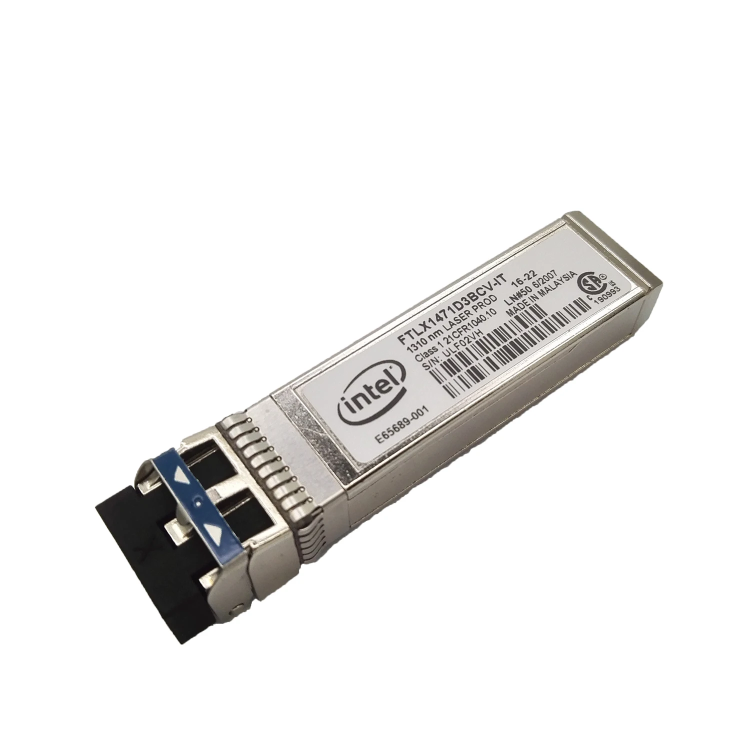 

Новый волоконно-оптический модуль приемопередатчика 10G SFP + FTLX1471D3BCV-IT для Intel X520-DA2/DA1,E10GSFPLR 1310 нм 10 км