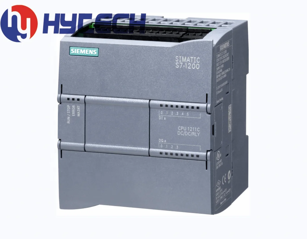 

PLC Controller SIEMENS S7 1200 Compact CPU SIMATIC S7-1200 CPU DC/DC/relay 6ES7211-1HE40-0XB0