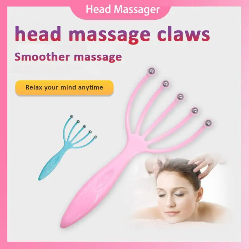 

Five-claw Head Massager Scalp Relaxation Steel Ball Massage Pain Relief Body Massager Stress Release Relaxing Claw Massager Tool