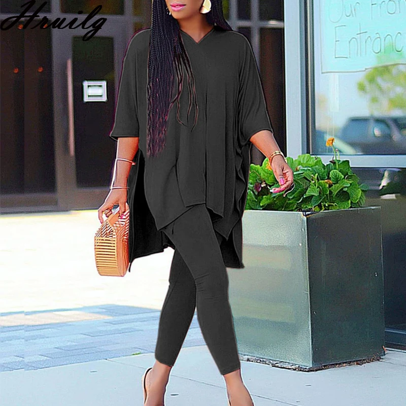 Осенняя одежда для женщин комплект из 2 предметов топ с коротким рукавом и