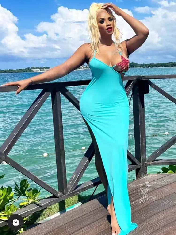 

Summer Sexy Tight Hollow Sleeveless Backless Dress Vestidos Elegantes Para Mujer Birthday Evening Cocktail Party Dresses Prom