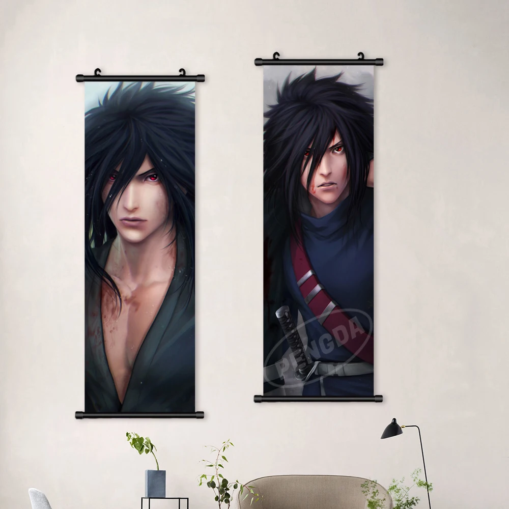 Персонажи анимации домашний декор Наруто печать на стене Искусство Японский