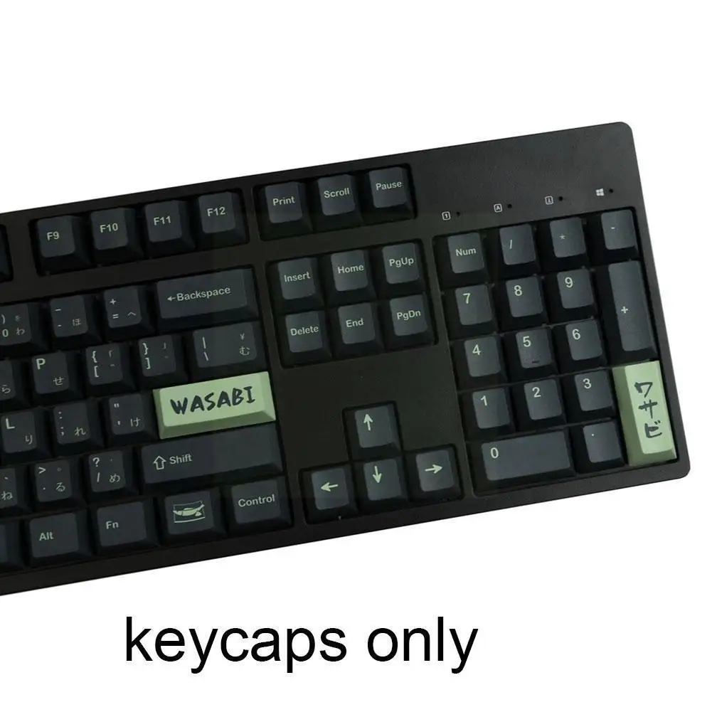 

Колпачки для ключей Kyes Gmk Wasabi, японские колпачки для подставки под колпачки Pbt 3u 2.75u 140 клавиш 2.25u 7u Profile Enter Iso D8b0