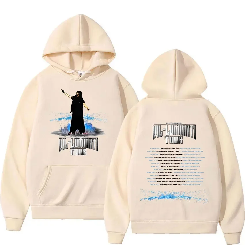 Толстовка Diljit Dosanjh Dil-Luminati Tour 2024 мужская одежда в стиле хип-хоп Оверсайз винтажный