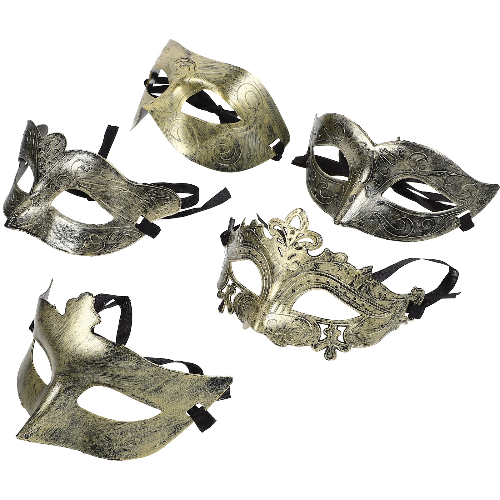 

25pcs Dancing Party Plastic Retro Mask Adult Mask Party Role Play Mask Festival Accessory