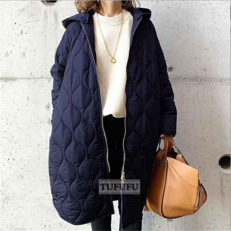 

Explosive Women's cotton 2022 autumn and winter new diamond-shaped lattice hat cotton jacket blouse