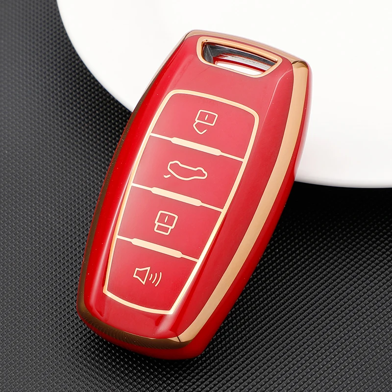 

4 Buttons TPU Car Key Case Cover For Great Wall Haval Coupe H7 H8 H9 F5 F7 H2S GMW H6 Styling Accessories Car Holder Bag