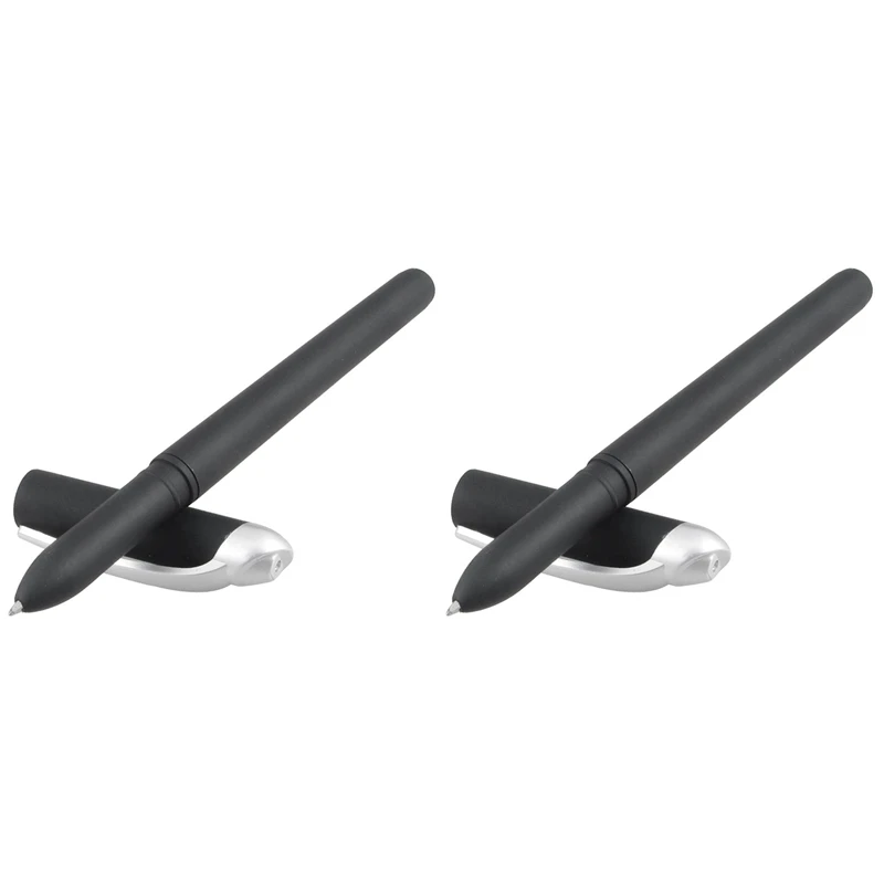 

2X черная пластиковая автоматическая исчезающая Волшебная исчезающая шариковая ручка с синими чернилами