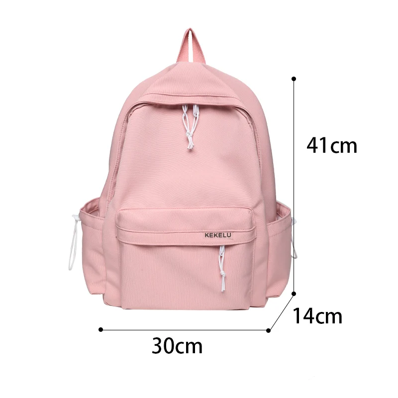 White Backpack Anti Theft Woman School Bag Ladies Nylon Bookbag Casual Female Waterproof Backpacks Girls Student Travel Rucksack