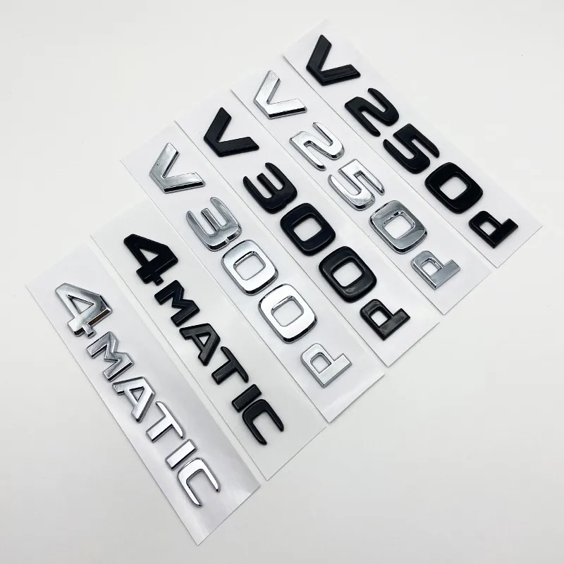 3D Letters V250d V300d NIGHT EDITION ABS Embleem 3D Letters V250d V300d NIGHT EDITION ABS Embleem