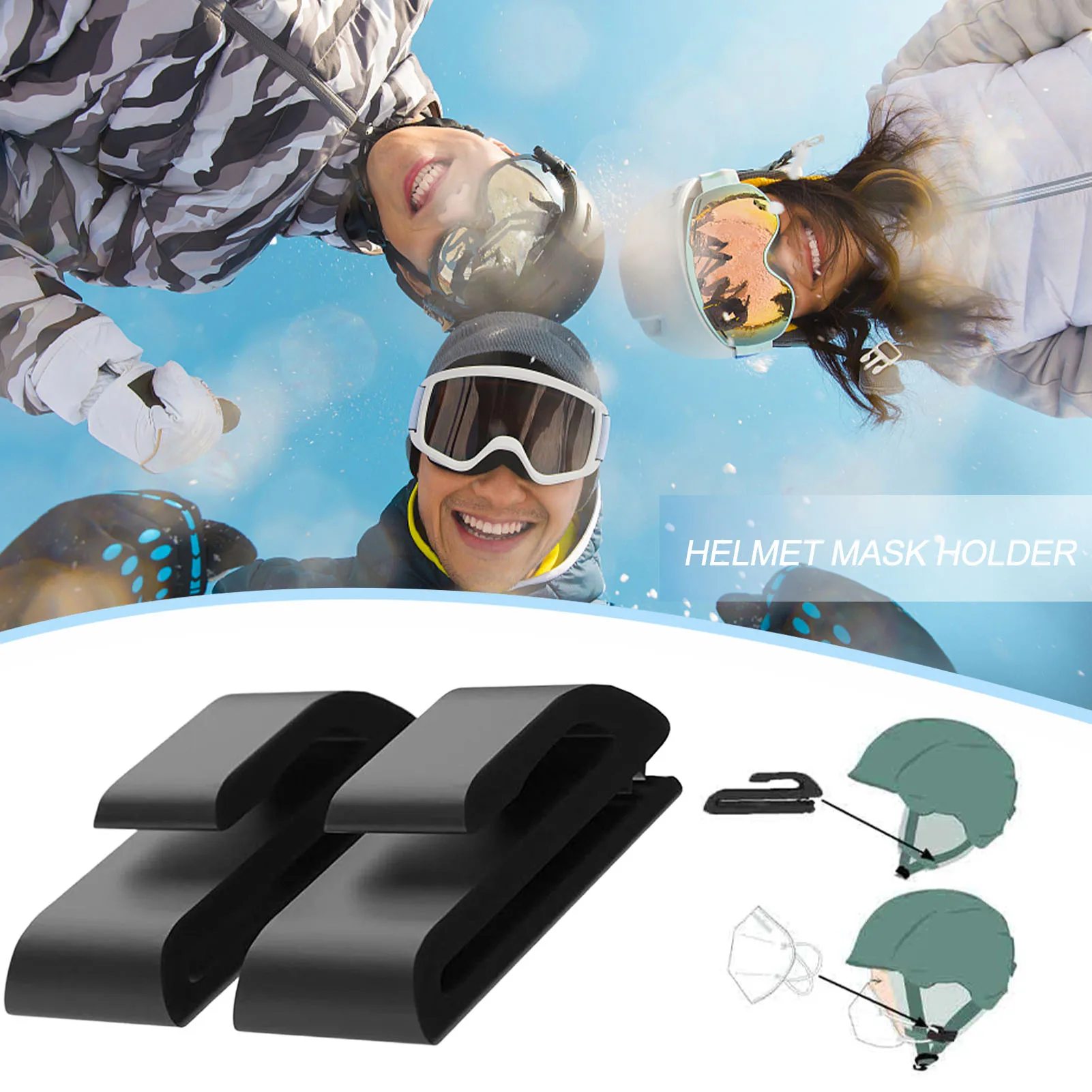 2 шт. держатель для маски лыжного шлема |