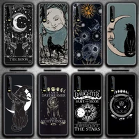 witches moon tarot mystery totem phone case for huawei p20 p30 p40 lite e pro mate 40 30 20 pro p smart 2020