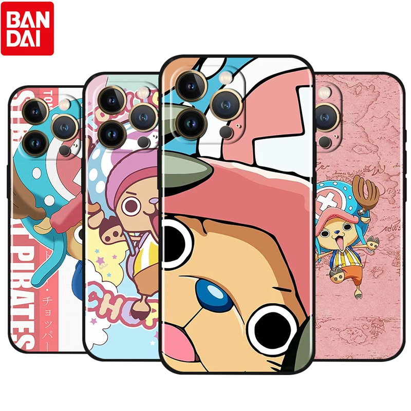

Hot Anime One Piece Chopper For Apple iPhone 13 12 Pro Max Mini 11 Pro XS Max X XR 8 7 6S 6 Plus SE 5 5S Soft Black Phone Case