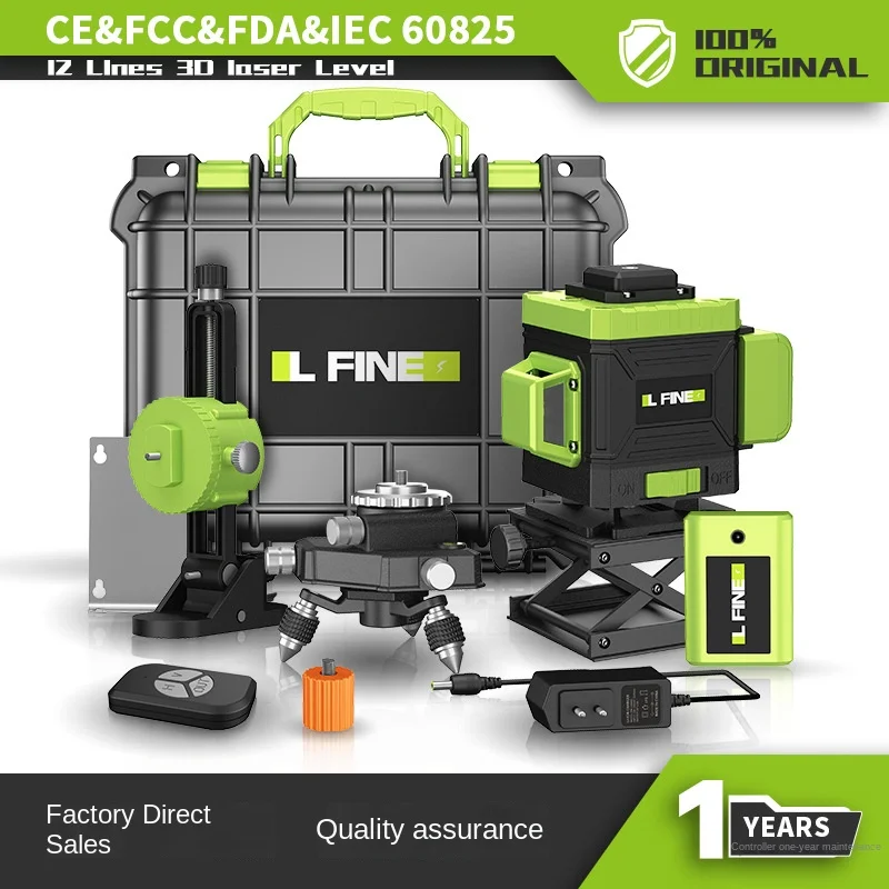

Laser Level 8/12/16Lines 4D Self-Leveling 360 Horizontal And Vertical Cross Super Powerful Green Laser Beam Line construction