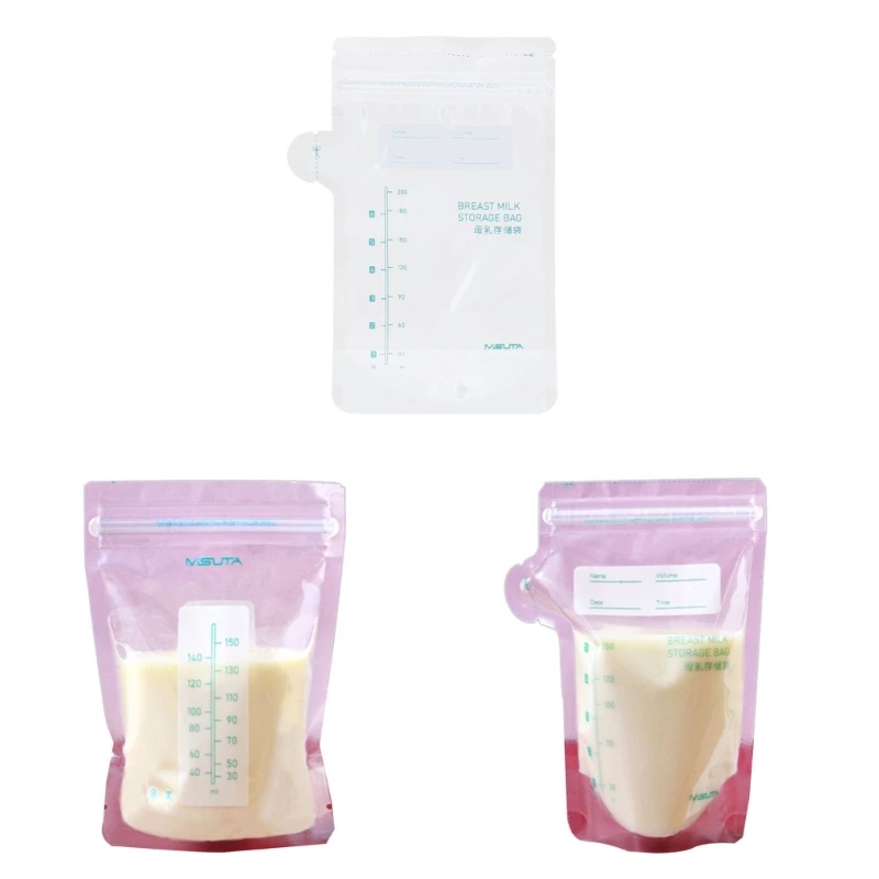 Feeding Milk Storage Bags Double Sealing Strip Food Baby Milk Freezing Bag