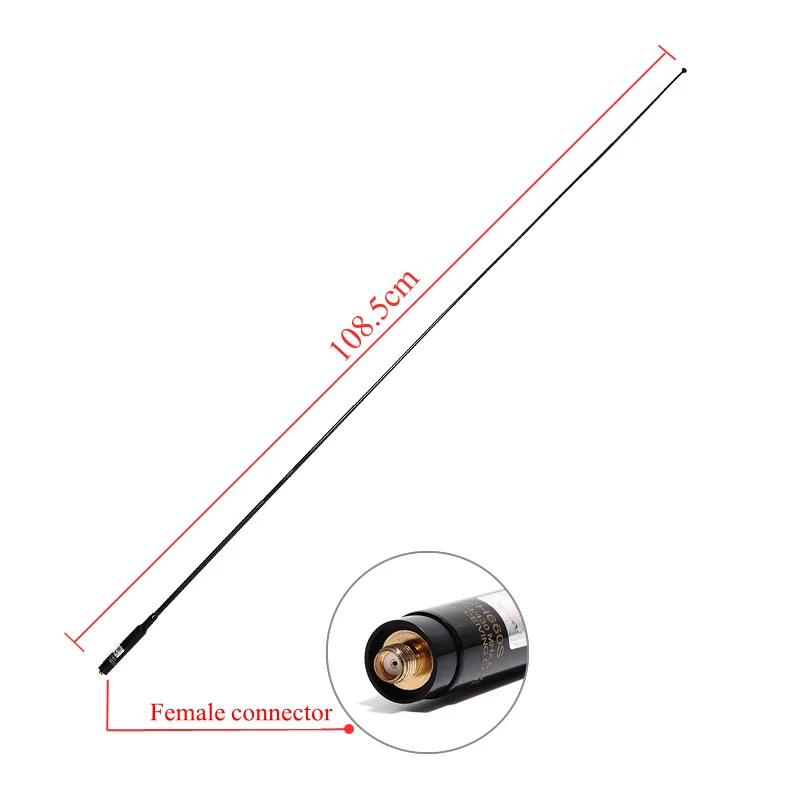 

RH-660S SMA-Female/Male/BNC 144/430MHz Dual Band High Gain Antenna For Baofeng TYT Walkie Talkie UV-5R BFUVB3 Plus UV-82 BF-888S