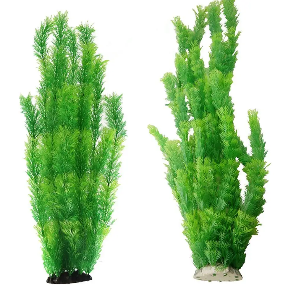 

Искусственные подводные растения, аквариумное украшение для аквариума, зеленая фиолетовая трава для воды, смотровое украшение, 60 см