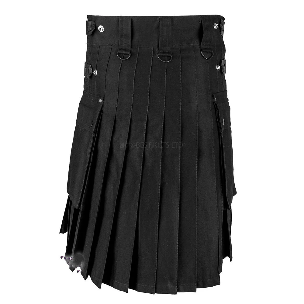 

Fashion Scottish Traditional Kilt Men Medieval Vintage Gothic Punk Casual Pleated Skirt Costumes Rave Kilt Party Costume