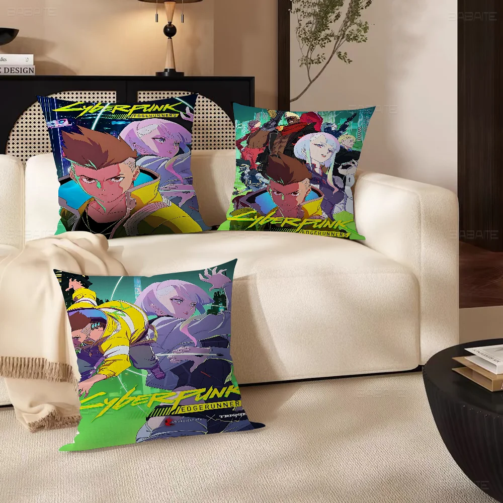 Аниме C-Cyberpunk E-Edgerunners Stitch Lucky Dragon наволочка для дивана украшение дома и комнаты