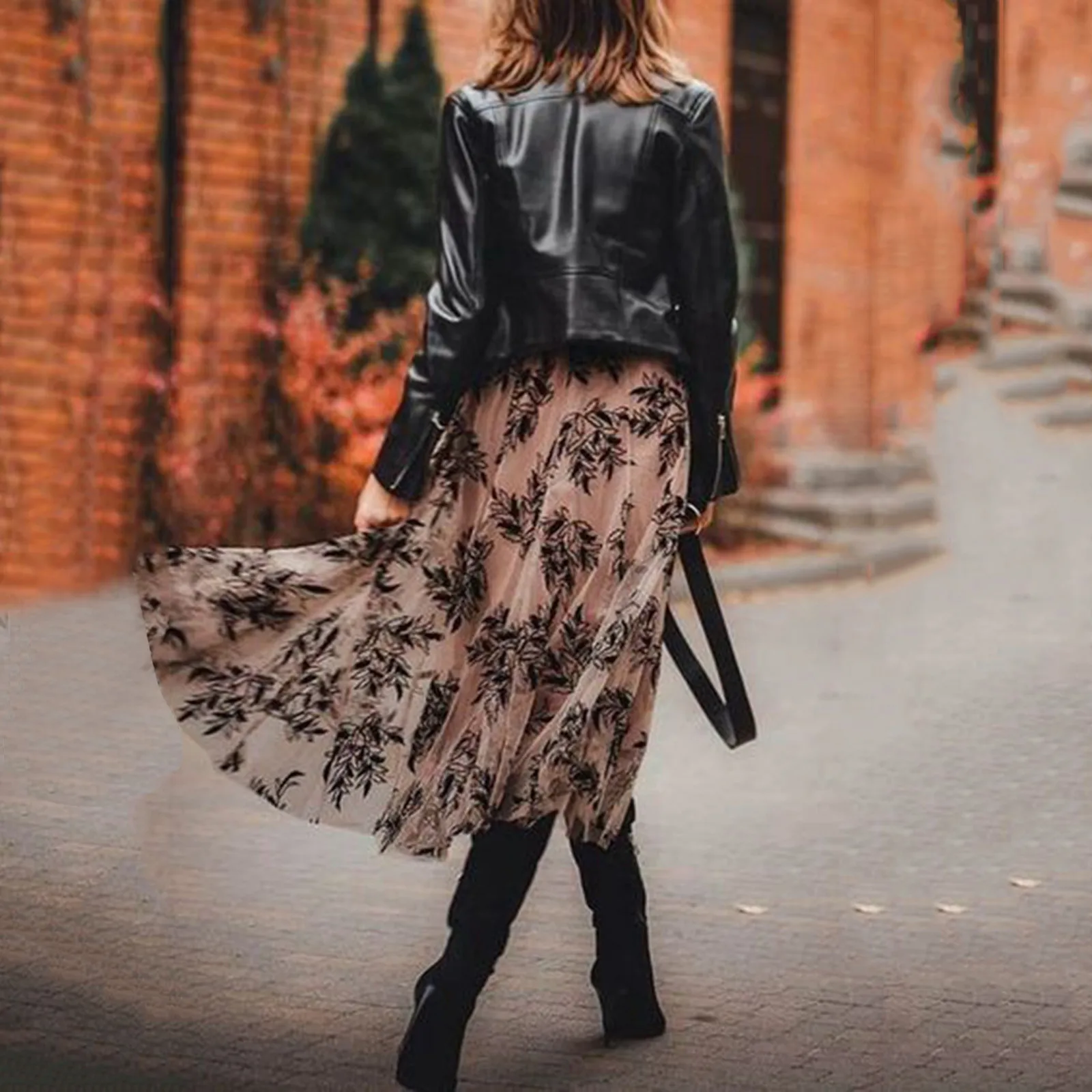 

New Skirt Three Spring Petal Casual Women Mesh Dimensional Summer Skirt And Skirt