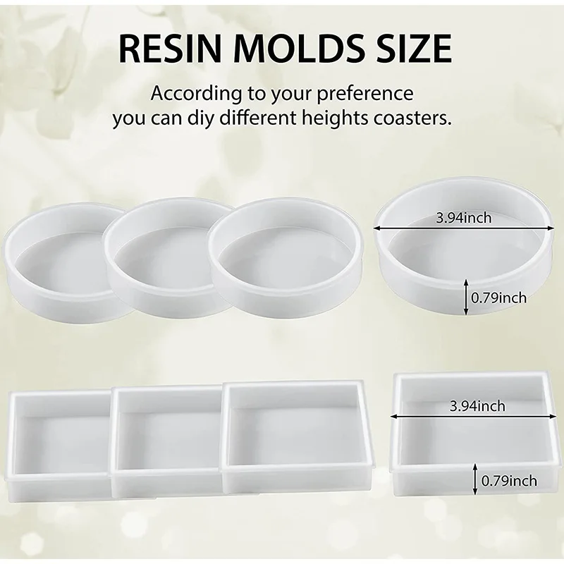 Подставки из смолы круглая искусственная кожа подставка для чашки рукоделие