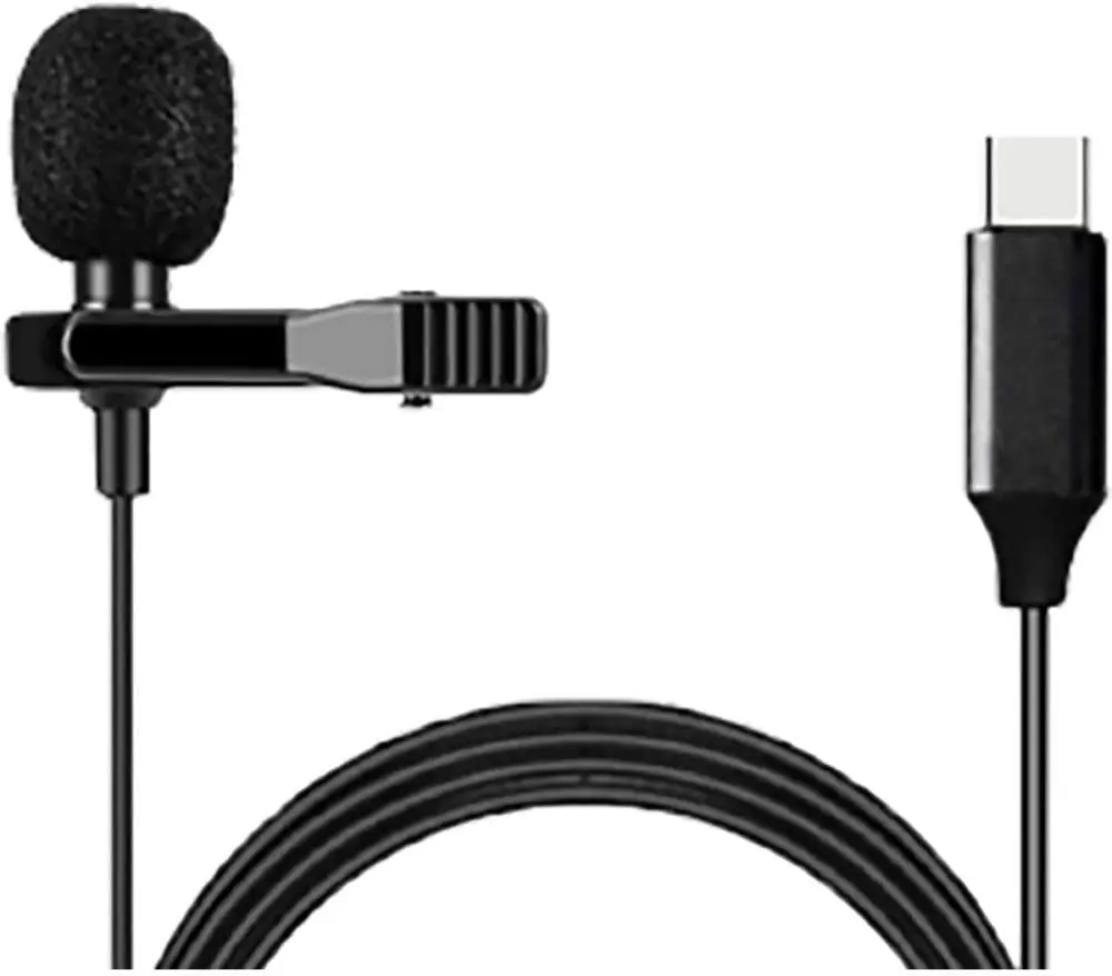 

2023 NEW Microphone Lapel Type C Black Megaphone Portable Voice Amplifier Microphone Speaker