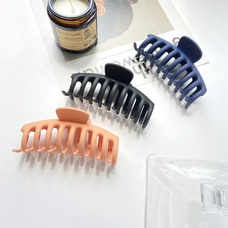 Sale Solid Color Claw Clip Large Barrette Crab Hair Claws Bath Clip Ponytail Clip For Women Girls Hair Accessories Gift