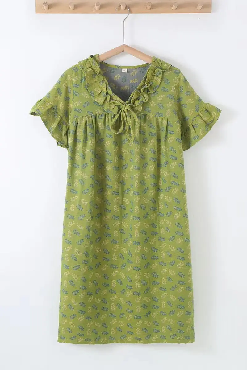 Фланелевый Халат ночные рубашки хлопковая ночная рубашка женское цветное Тканое